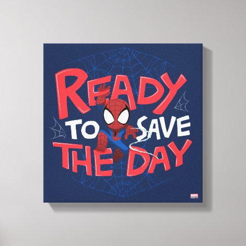 Spider_Man Ready To Save The Day Canvas Print