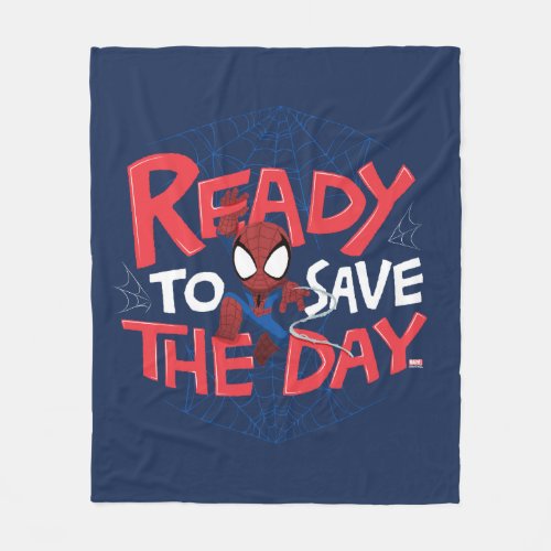 Spider_Man Ready To Save The Day Fleece Blanket