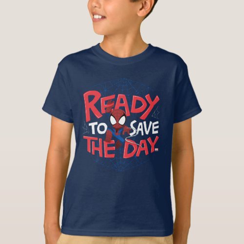 Spider_Man Ready To Save The Day T_Shirt