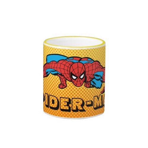 Spider_Man Retro Crouch Ringer Mug