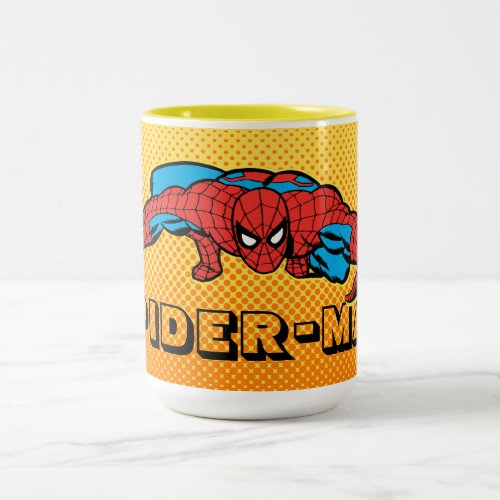 Spider_Man Retro Crouch Two_Tone Coffee Mug