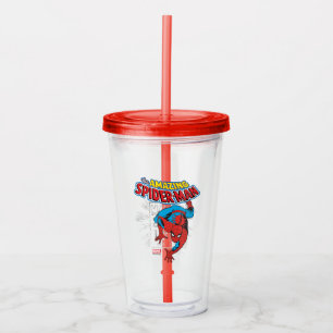 Spider-Man Retro Price Graphic Acrylic Tumbler