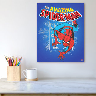 Spider-Man Retro Price Graphic Canvas Print