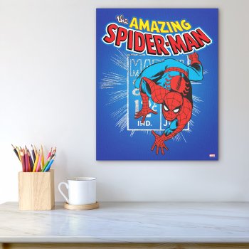 Spider-man Retro Price Graphic Canvas Print by marvelclassics at Zazzle