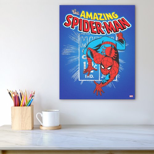Spider_Man Retro Price Graphic Canvas Print