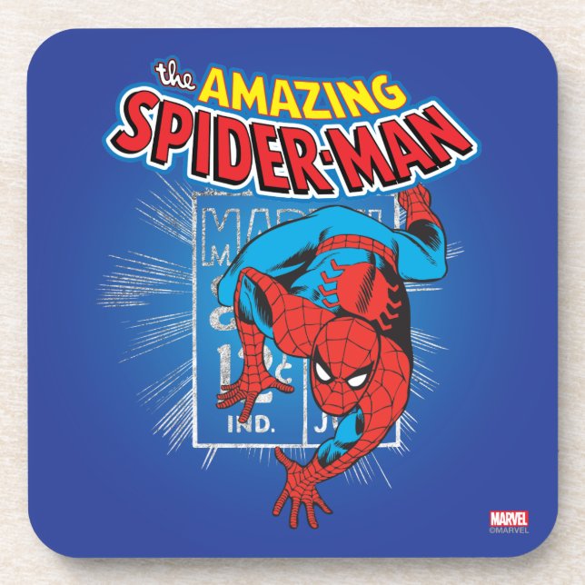 Spider-Man Retro Price Graphic Coaster (Front)