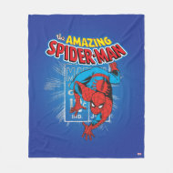 Spider-Man Retro Price Graphic Fleece Blanket