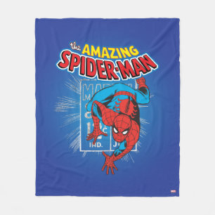 Spider-Man Retro Price Graphic Fleece Blanket