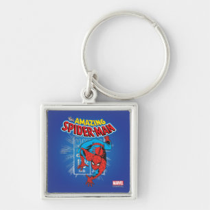 Spider-Man Retro Price Graphic Keychain