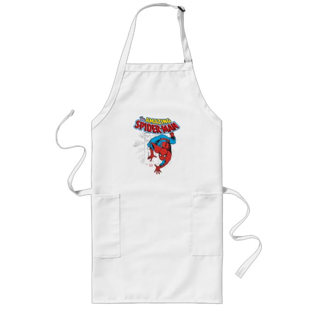 Spider-Man Retro Price Graphic Long Apron (Front)