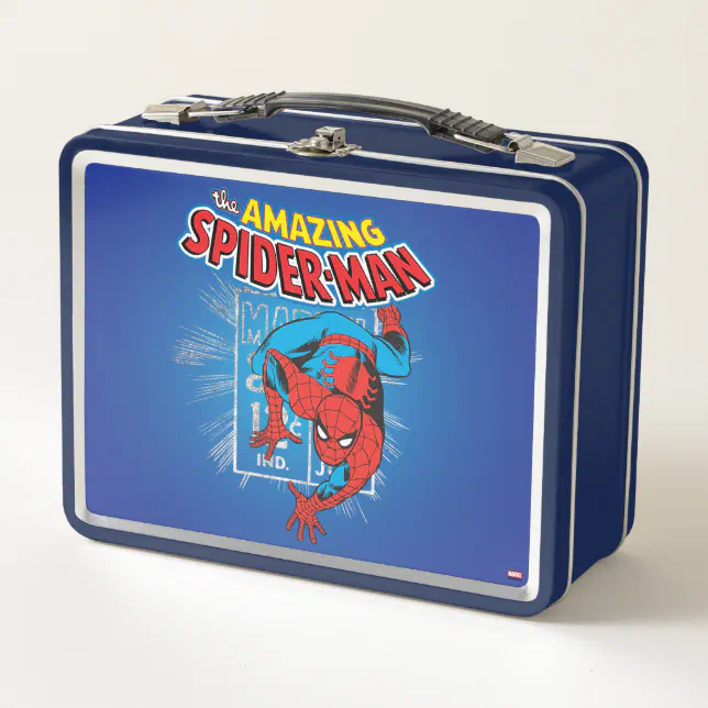 Spider-Man Retro Price Graphic Metal Lunch Box | Zazzle