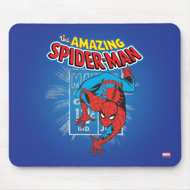 Spider-Man Retro Price Graphic Mouse Pad (Front)