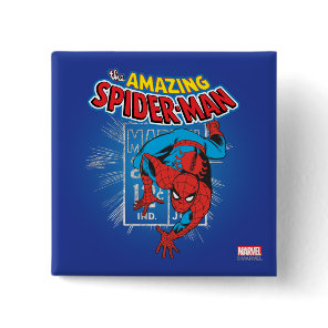 Spider-Man Retro Price Graphic Pinback Button