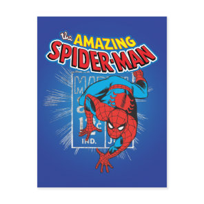 Spider-Man Retro Price Graphic Postcard