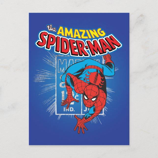 Spider-Man Retro Price Graphic Postcard (Front)