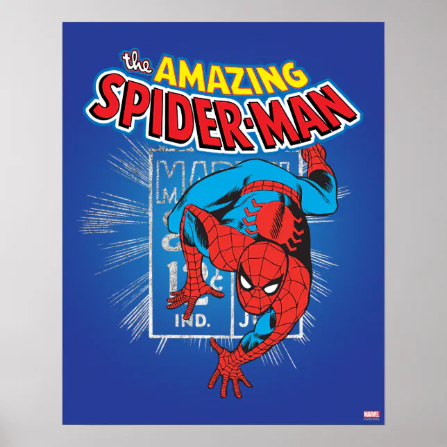 Spider Man Retro Price Graphic Poster Zazzle