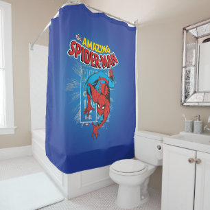 Spider-Man Retro Price Graphic Shower Curtain