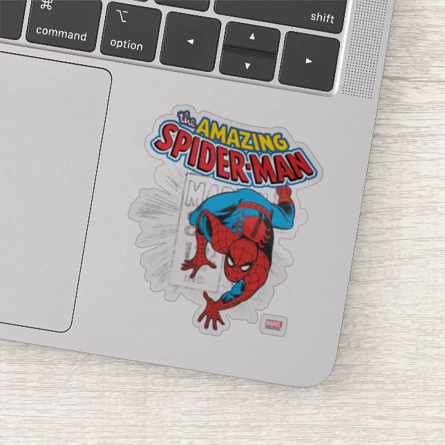 Spider-Man Retro Price Graphic Sticker (Detail)