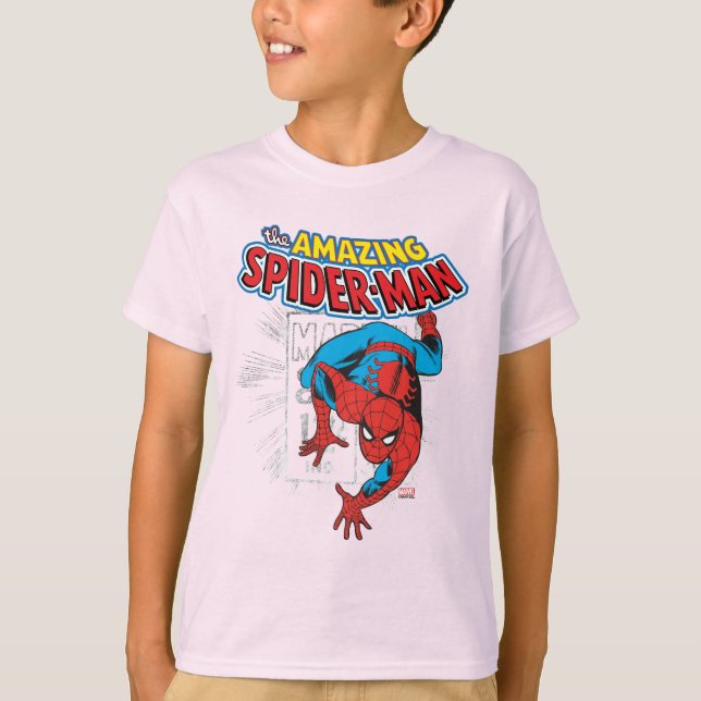 Spider-Man Retro Price Graphic T-Shirt (Front)