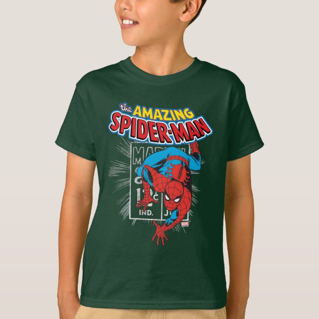 Spider-Man Retro Price Graphic T-Shirt (Front)