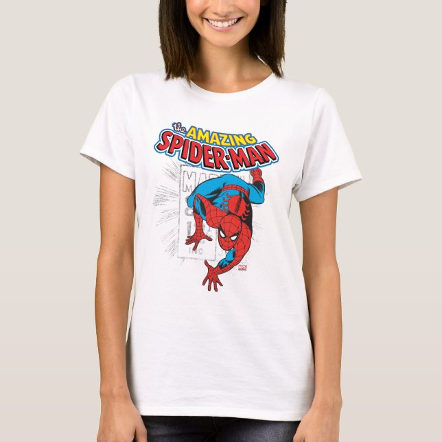 Spider-Man Retro Price Graphic T-Shirt (Front)