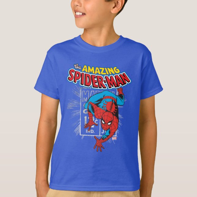 Spider-Man Retro Price Graphic T-Shirt (Front)