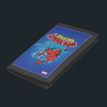 Spider-Man Retro Price Graphic Tri-fold Wallet<br><div class="desc">Check out this retro Spider-Man character art overlaid atop the comic book info panel as seen on his comic book series!</div>