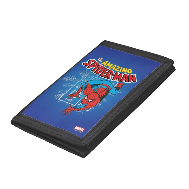 Spider-Man Retro Price Graphic Tri-fold Wallet (Bottom)