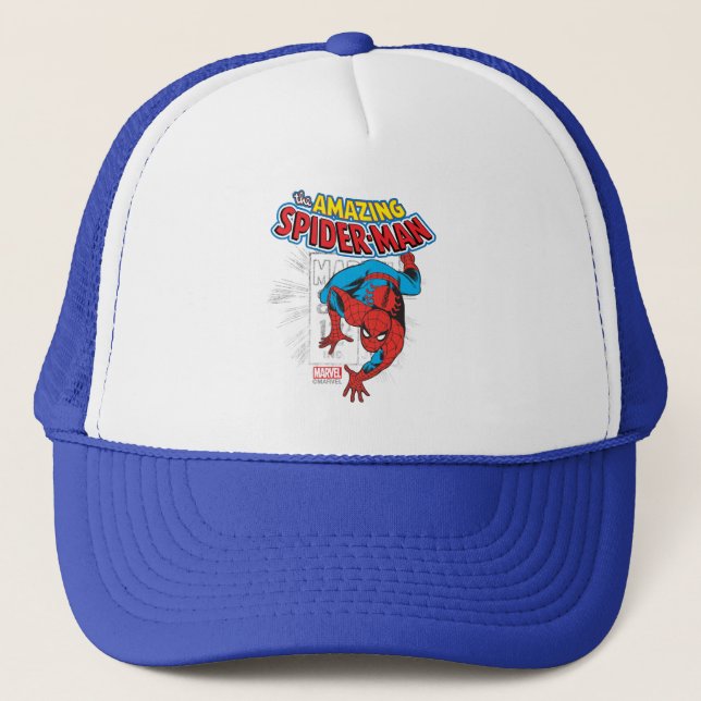 Spider-Man Retro Price Graphic Trucker Hat (Front)