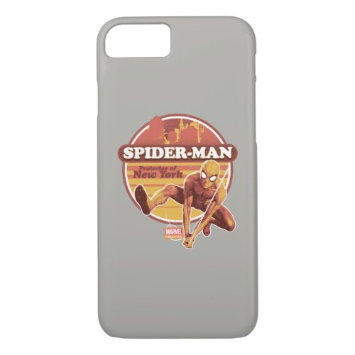 Spider_Man  Retro Protector Of New York Graphic iPhone 87 Case