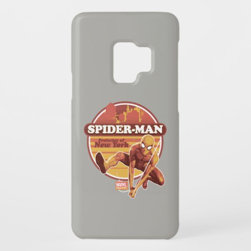 Spider_Man  Retro Protector Of New York Graphic Case_Mate Samsung Galaxy S9 Case