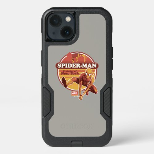 Spider_Man  Retro Protector Of New York Graphic iPhone 13 Case