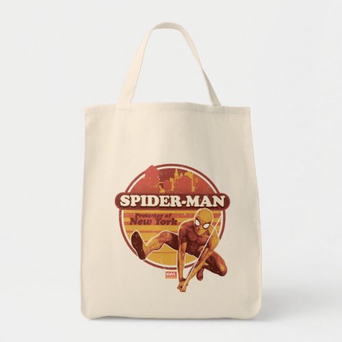 Spider_Man  Retro Protector Of New York Graphic Tote Bag