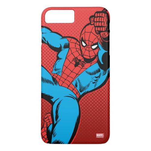 Spider_Man Retro Swinging Kick iPhone 8 Plus7 Plus Case