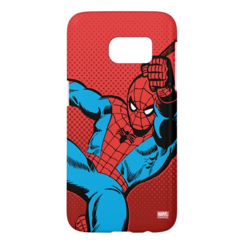 Spider_Man Retro Swinging Kick Samsung Galaxy S7 Case