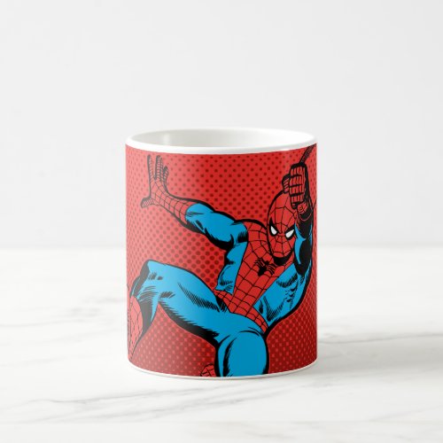 Spider_Man Retro Swinging Kick Coffee Mug