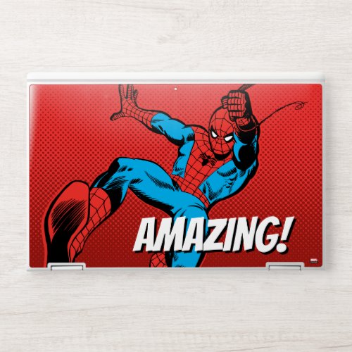 Spider_Man Retro Swinging Kick HP Laptop Skin