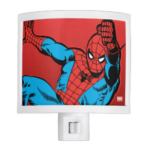 Spider-Man Retro Swinging Kick Night Light