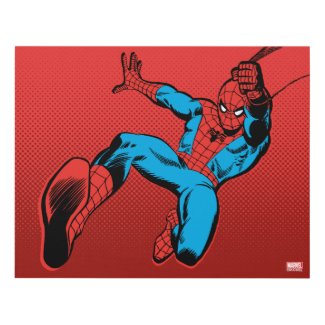 Spider-Man Retro Swinging Kick Panel Wall Art