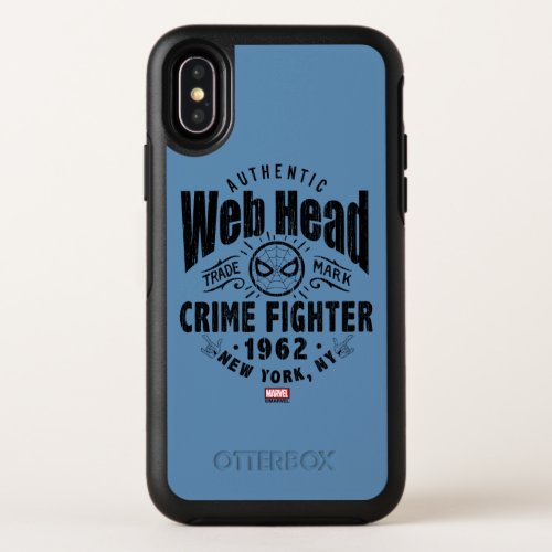 Spider_Man  Retro Trademark Graphic OtterBox Symmetry iPhone X Case