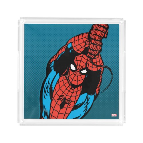 Spider_Man Retro Web Swing Acrylic Tray