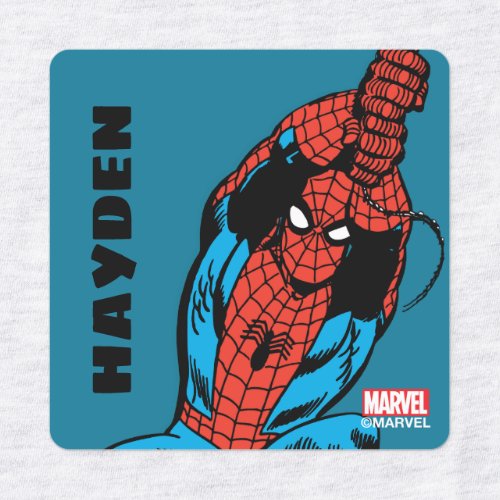 Spider_Man Retro Web Swing Kids Labels
