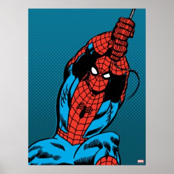 Spider-man Retro Web Swing Poster by marvelclassics at Zazzle