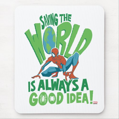 Spider_Man  Saving The World Mouse Pad