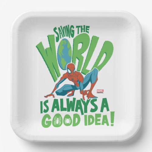 Spider_Man  Saving The World Paper Plates