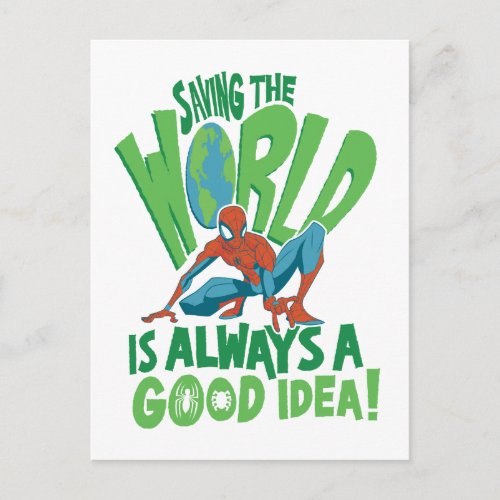 Spider_Man  Saving The World Postcard