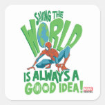 Spider-Man | Saving The World Square Sticker