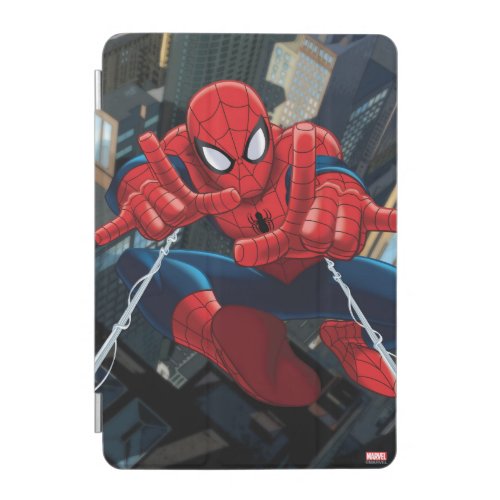 Spider_Man Shooting Web High Above City iPad Mini Cover