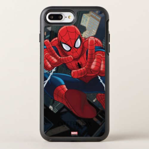 Spider_Man Shooting Web High Above City OtterBox Symmetry iPhone 8 Plus7 Plus Case
