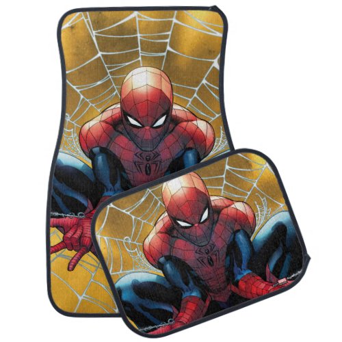 Spider_Man  Sitting In A Web Car Floor Mat